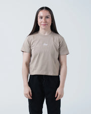 Script Women's Heavyweight Tee Streetwear Kingz XS Natural