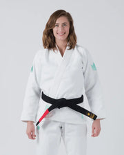 Limited Edition - The ONE Women's Jiu Jitsu Gi - Sage Mint - White KIMONOS KINGZ F0 White