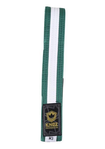 Kids Belts w/ White Stripe - Green