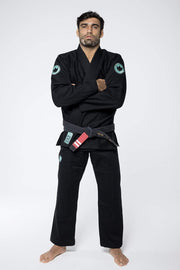 Classic 3.0 Jiu Jitsu Gi - Black - Arms Crossed Full front View