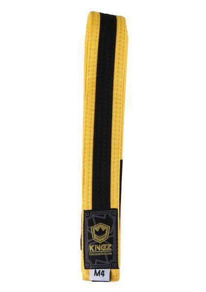 Kids Belts w/ Black Stripe - Yellow