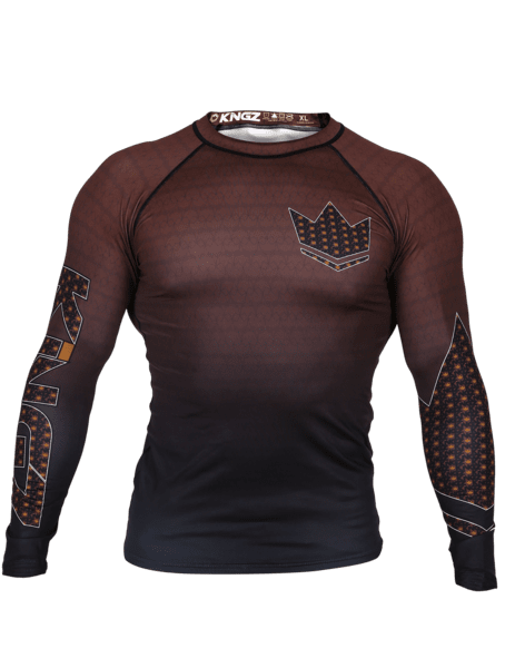 Crown 3.0 Ranked Rash Guard - Brown