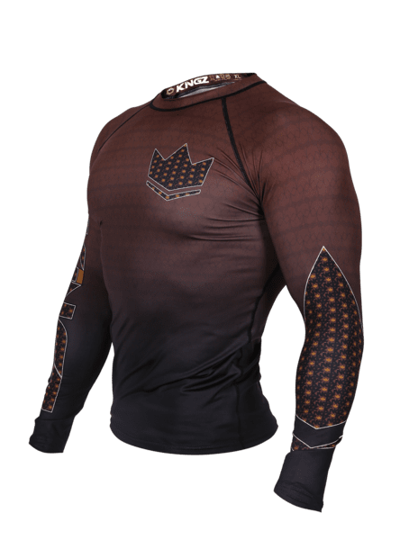 Crown 3.0 Ranked Rash Guard - Brown
