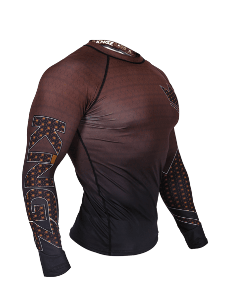 Crown 3.0 Ranked Rash Guard - Brown