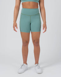 Kore Women's Training Shorts - Green Kingz XS