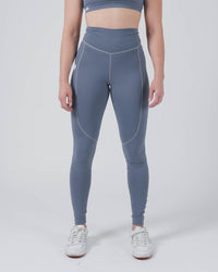 Kore Women's Grappling Spats - Smoke Blue No-Gi & Compression Kingz XS
