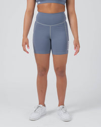 Kore Women's Training Shorts - Smoke Blue Kingz XS
