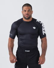 Ranked Performance S/S Rashguard Rash Guards Kingz XS Black