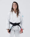 The ONE Womens Jiu Jitsu Gi - White/Sky Blue - FREE White Belt