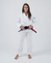 The ONE Womens Jiu Jitsu Gi - White/Sky Blue - FREE White Belt