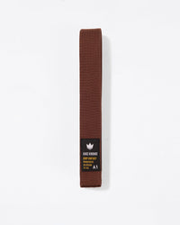 Lite Comp Belt Jiu Jitsu Gear Kingz A0 Brown