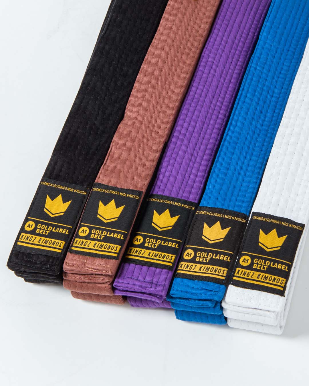 Gold Label V2 Jiu Jitsu Belts Belts Kingz