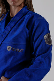 Balistico 2.0 Women's Jiu Jitsu Gi - Blue - Right Shoulder 