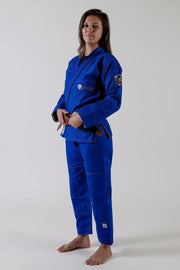 Balistico 2.0 Women's Jiu Jitsu Gi - Blue - Full Left Facing